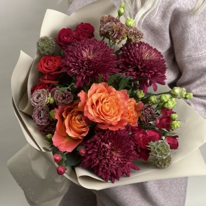 Букет дня Бордовое настроение